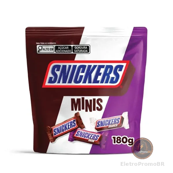 Chocolate Snickers Variedades Minis 180g