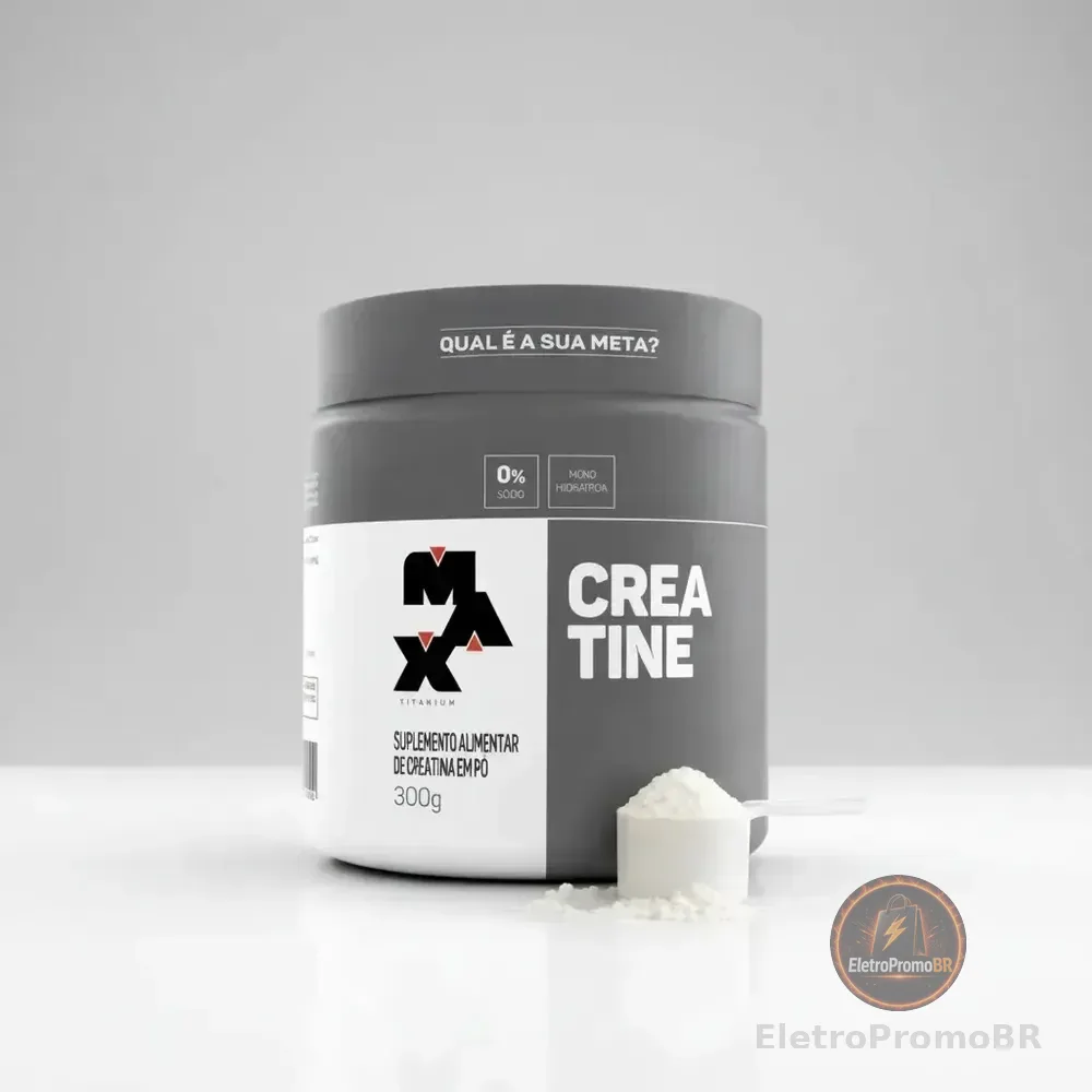 Creatina 100% Pura Monohidratada (300g) Max Titanium