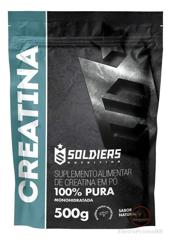 Creatina 500g Suplemento Em Pó 100% Pura Soldiers Nutrition Natural