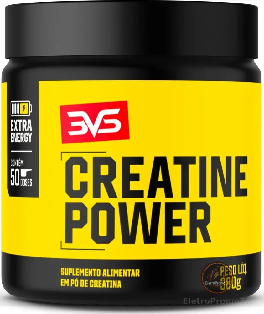 Creatina Monohidratada Power Extra Energy 3vs Nutrition 300g Sem Sabor