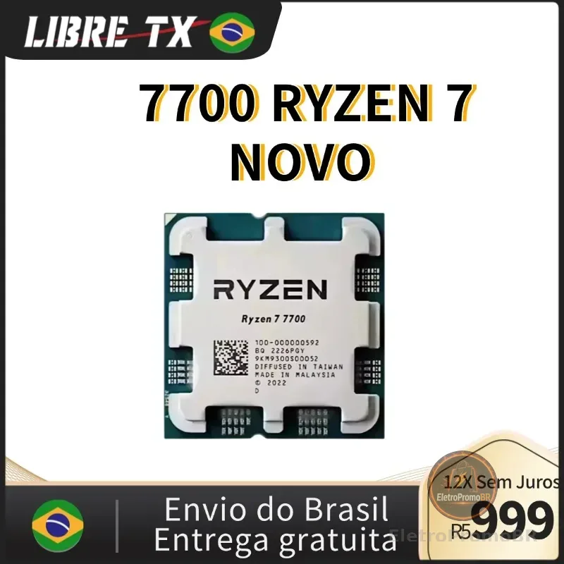 LibreTx Processor RYZEN 5 7700 / 7400F / 5600X Cpu Socket AM4 AM5computer game stock in brazil - AliExpress 502