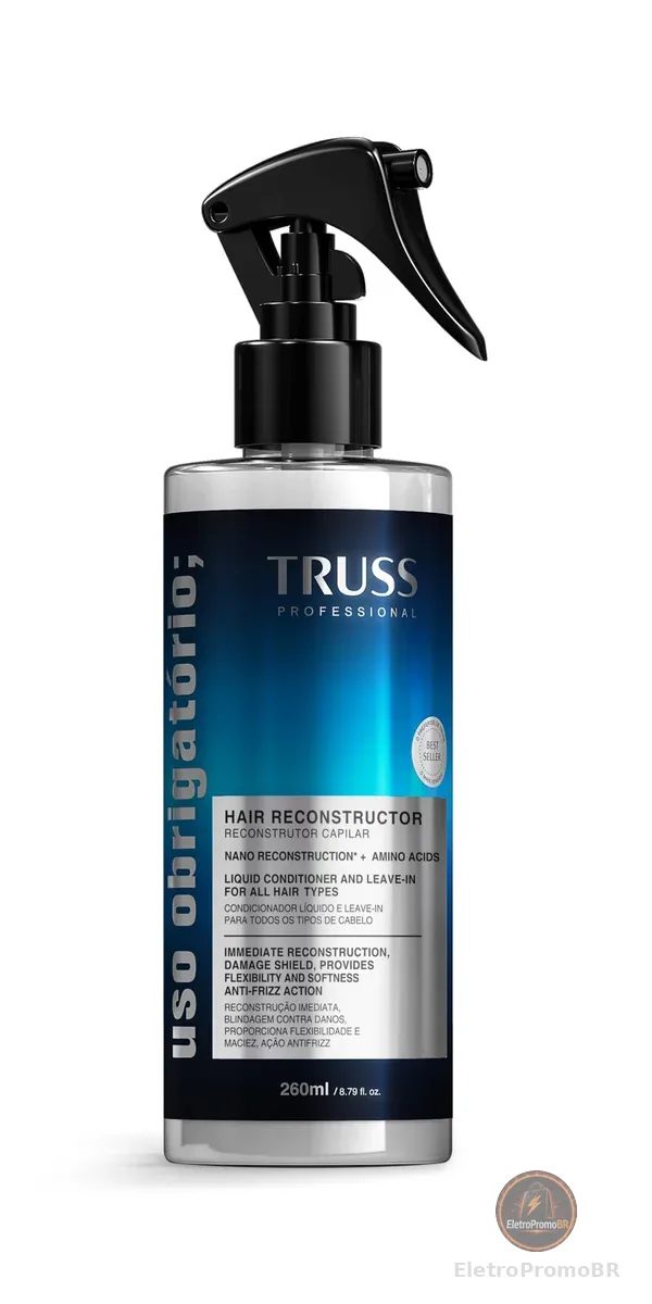 Truss Reconstrutor Capilar Uso Obrigatório Spray | Hidratação e Reconstrução Imediata | 260ml