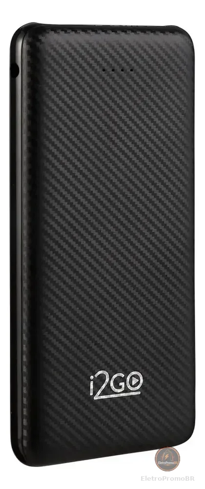 Carregador Portátil Power Bank I2go 10000mah Cor Preto