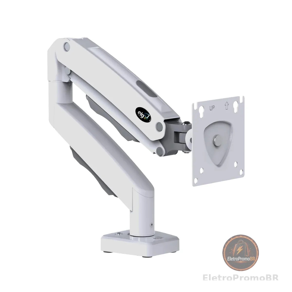 Suporte Articulado de Mesa com Pistão a Gás para Monitores de 17' a 35' Branco - F80W ELG