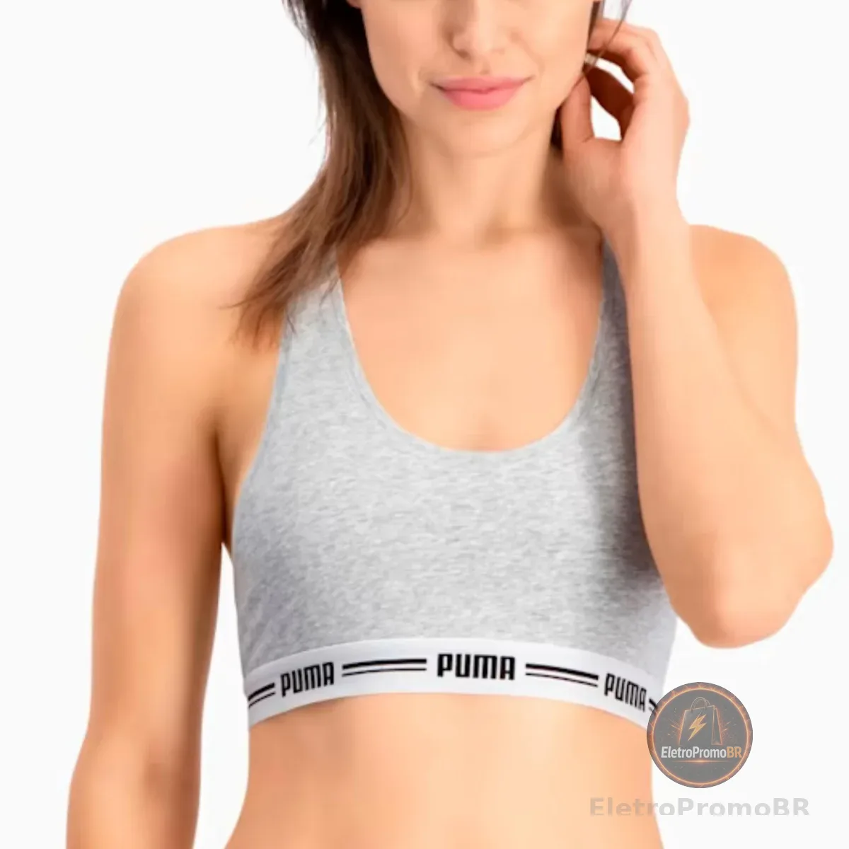 Top Nadador Puma Basico Cotton Algodão Elástico 30MM Feminino Adulto