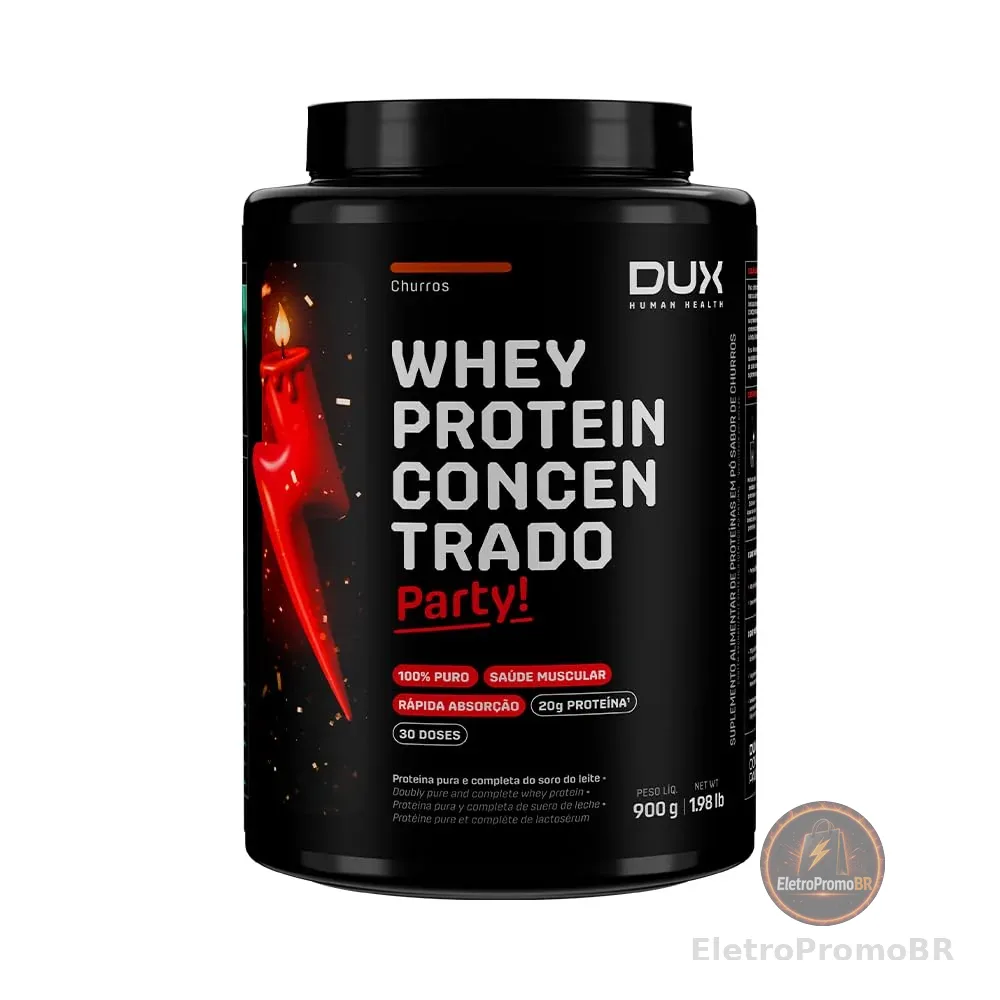 Whey Protein Concentrado Pote (900g), Churros, Dux Human Health
