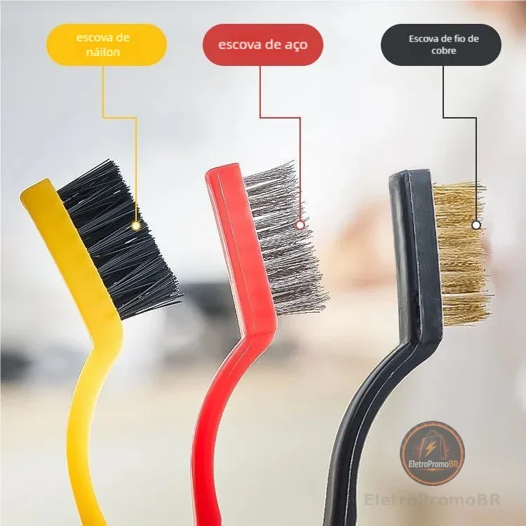 escova de aco para limpeza Multiuso forno grelha fogão Aço Latão Nylon