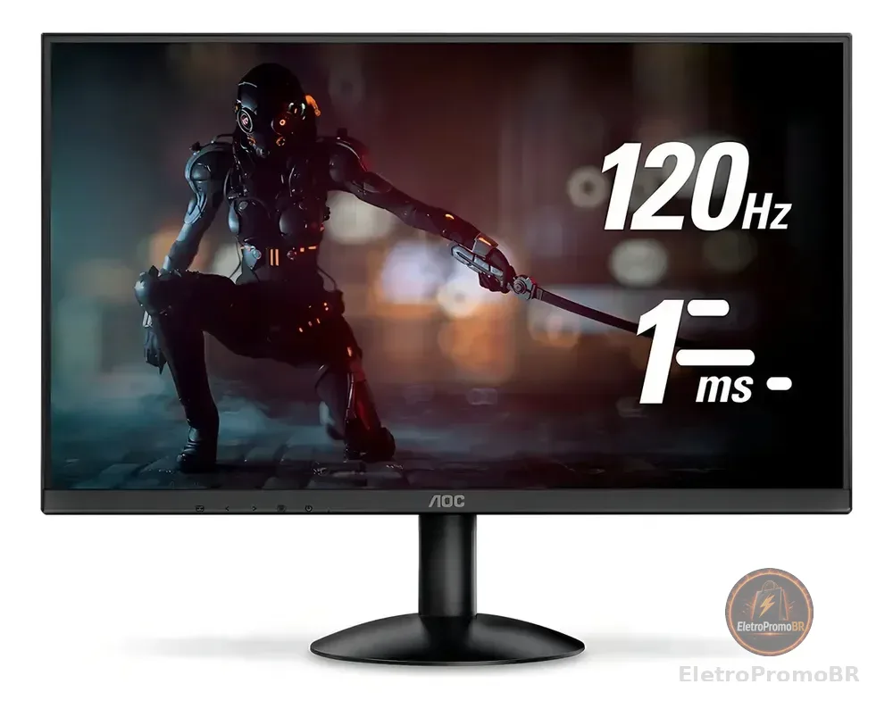 Monitor Gamer Aoc 21.5'' Full Hd Gaming 120hz 1ms 22b30hm23 Preto 127/220v