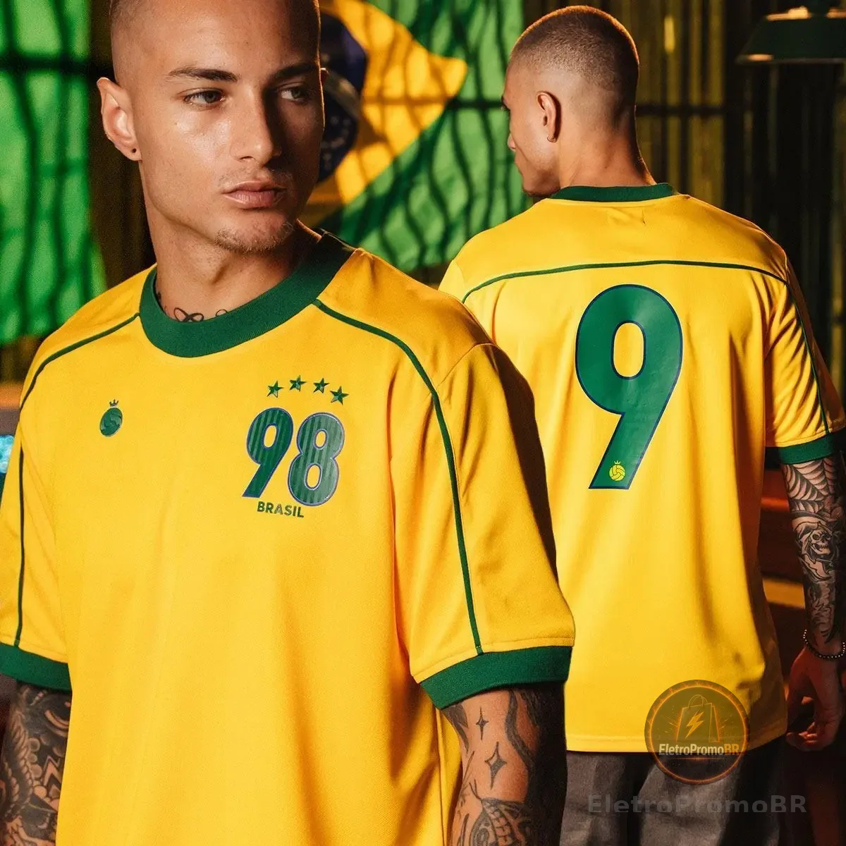 Camisa Brasil 1998 Retrô Masculina