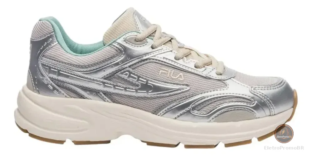 Tênis Fila Runner 2k Se Feminino Prata Lisa 38 Br