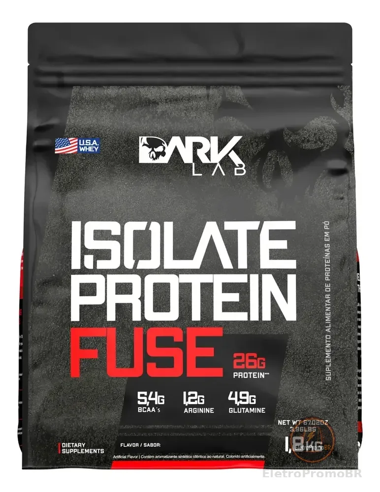 Whey Isolate Protein Fuse Refil 1,8kg Dark Lab - Mp Importad Sabor Cookeis