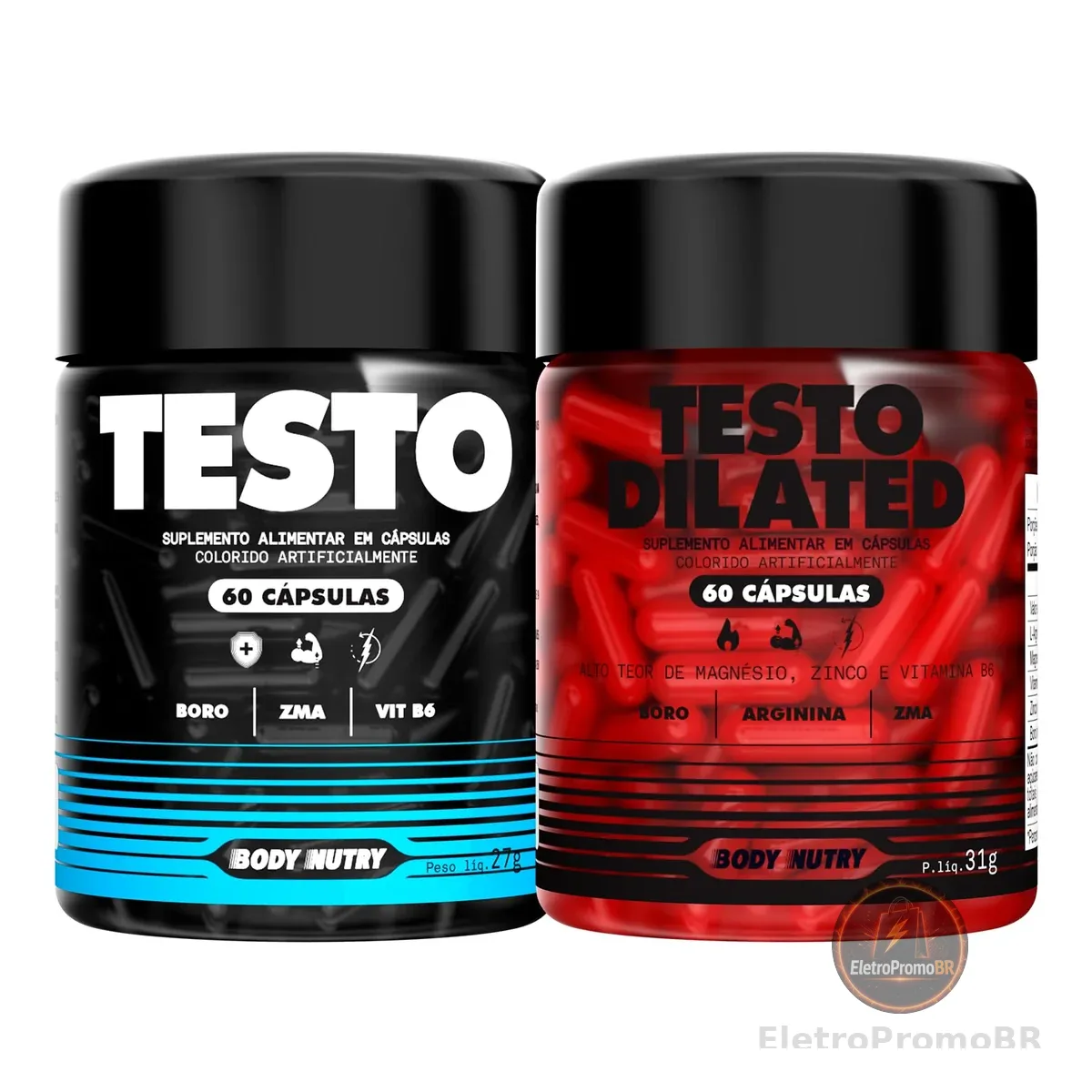 Kit Testo Pote 60 Capsulas + Testo Dilated Pote 60 Capsulas