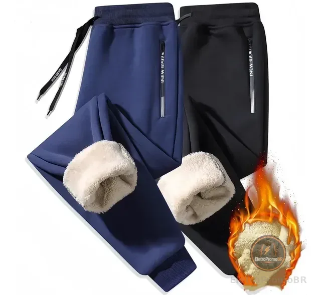 Calça Moletom De Lã Grossa - Pronta Entrega