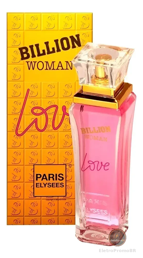 Billion Woman Love Paris Elysees Perfume Feminino De 100 Ml