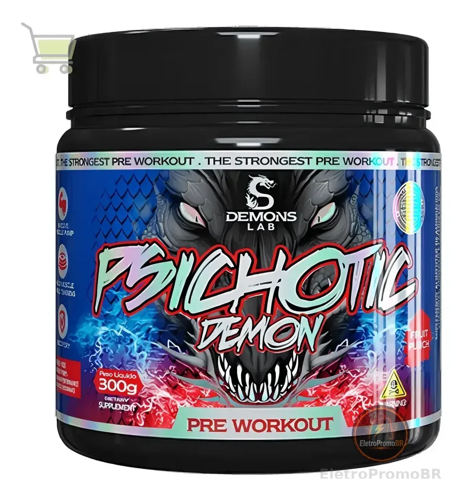 Pré Treino Psichotic Demon 300g Tropic Pineapple Demons Lab
