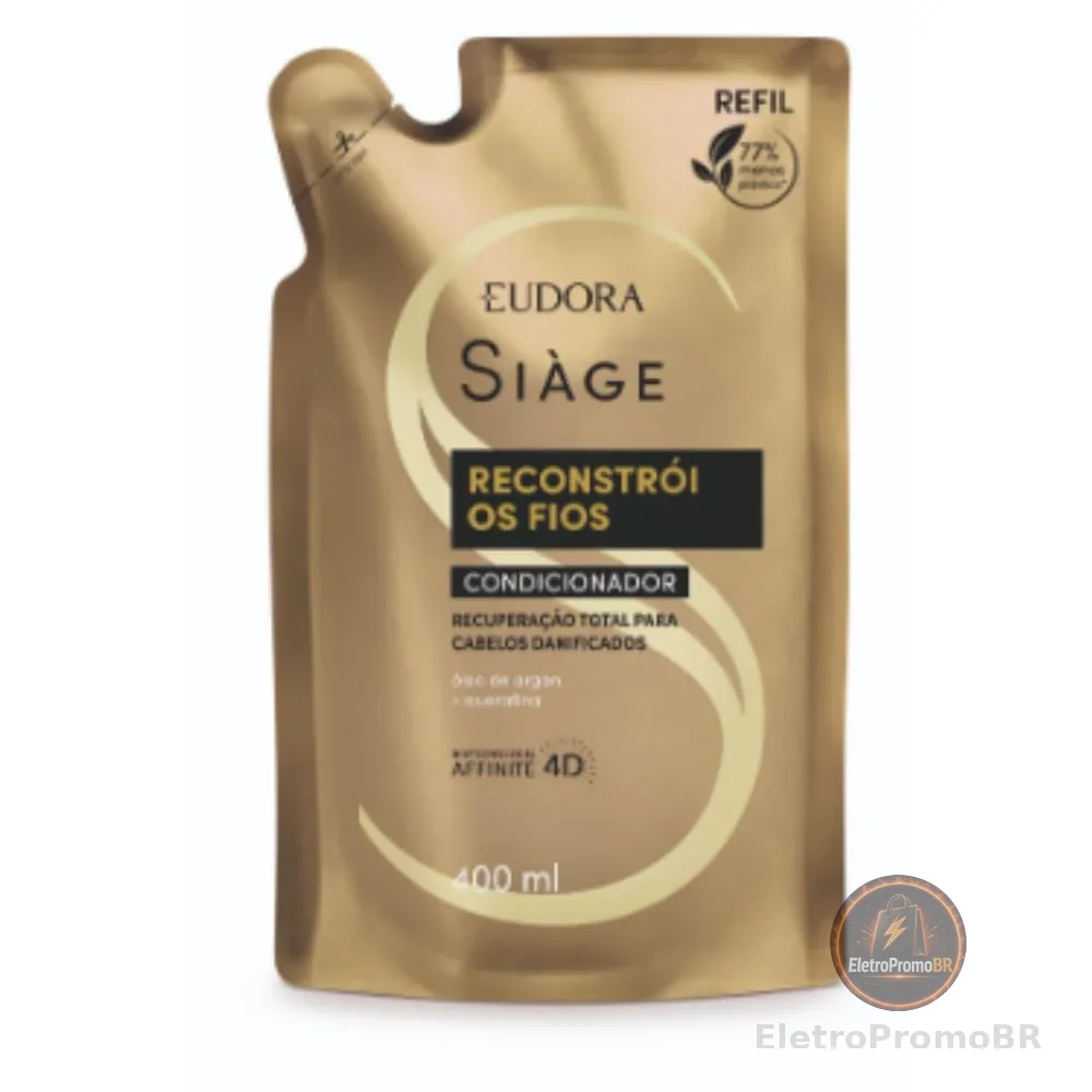 SIAGE CONDICIONADOR RECONSTROI OS FIOS 400ML REFIL