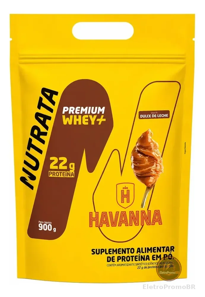 Premium Whey+ Refil Doce De Leite Havanna - Nutrata 900g Doce De Leite Havanna