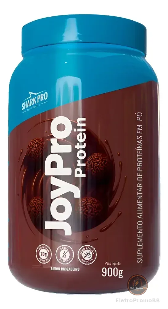 Whey Protein Joypro Pote 900g Sabor Brigadeiro Shark Pro