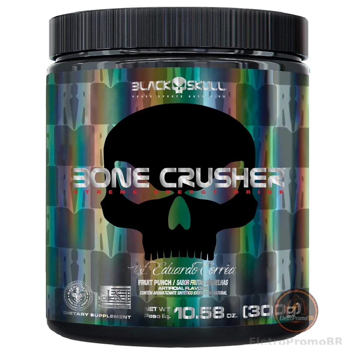 Bone Crusher (300g) - Sabor Fruit Punch, Black Skull