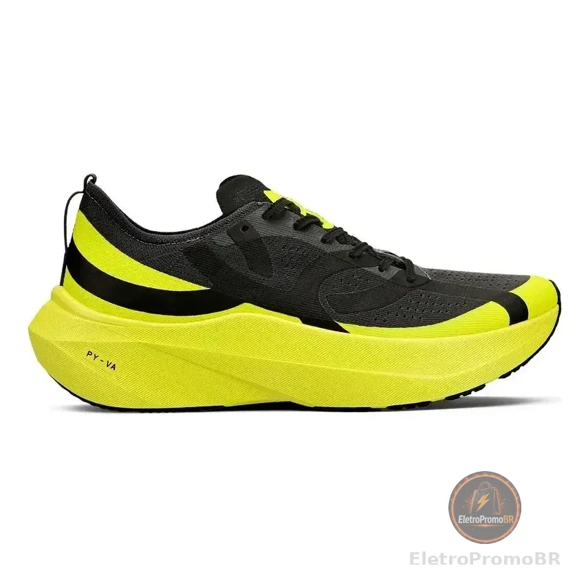 Tênis Olympikus Corre 5 Lançamento Original Chumbo/amarelo Limao Liso 41 Br