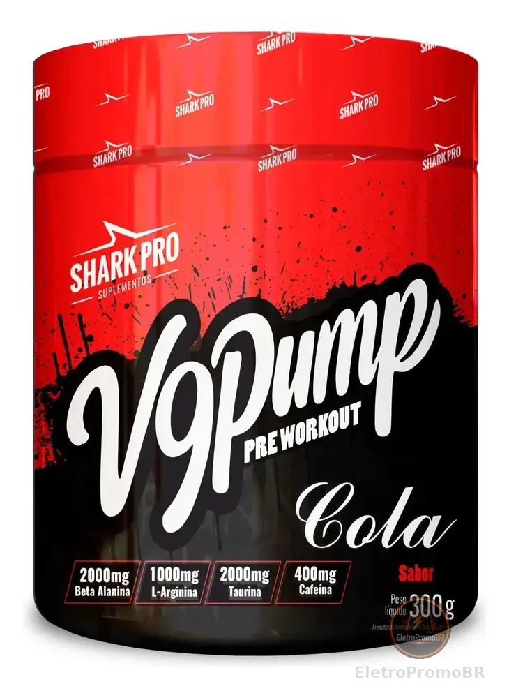 V9-pump Pre Workout - 300g Cola - Shark Pro