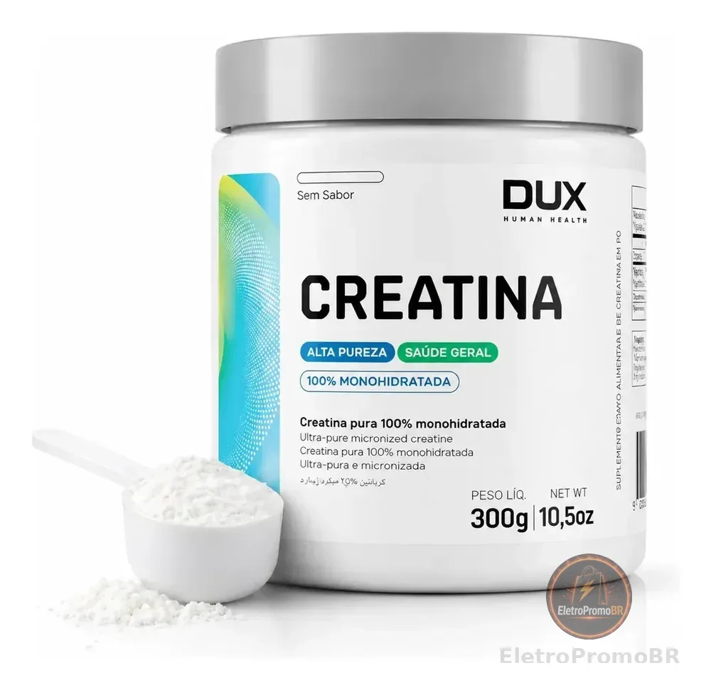 Creatina Dux Monohidratada Pura Sabor Neutro 300g