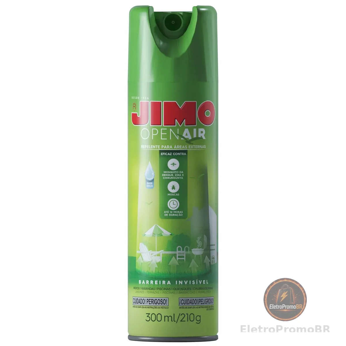 JIMO Open Air Repelente para Espaços Abertos Barreira Protetora Transflutrina Eficaz contra Mosquistos Moscas Duração até 12h