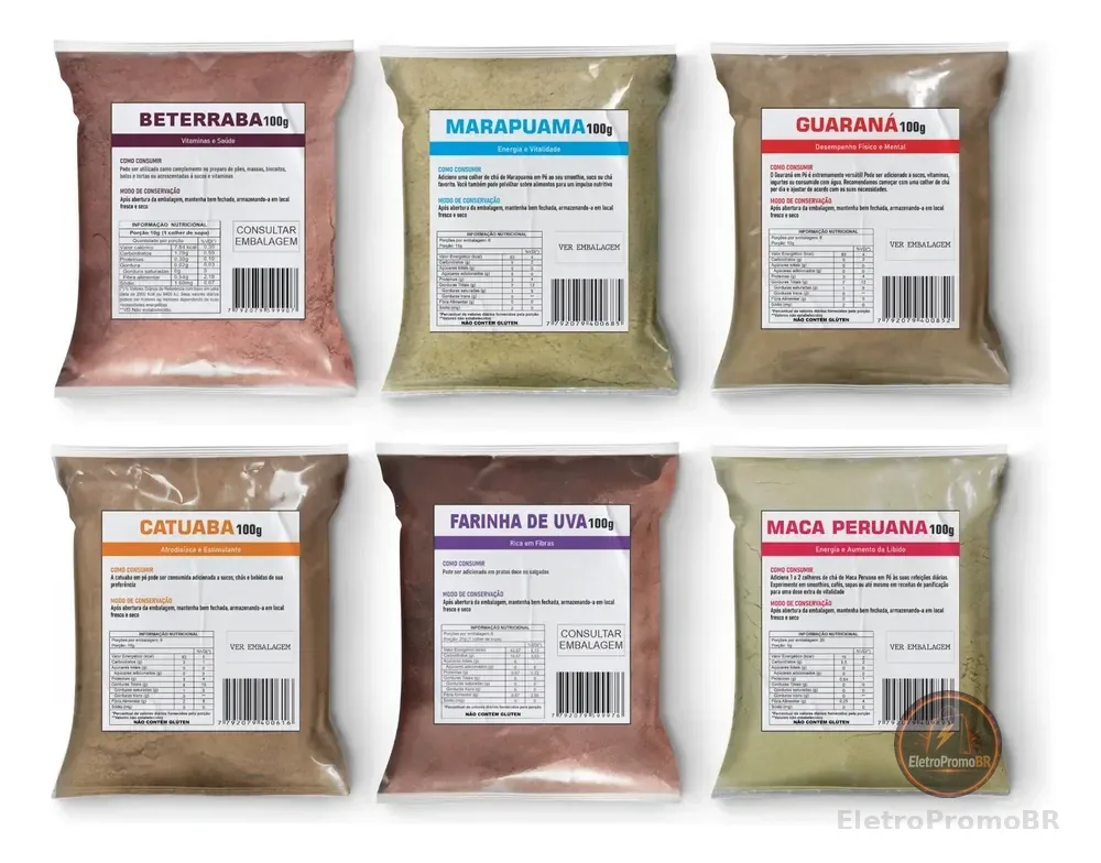 Beterraba +  Guaraná + Uva + Catuana + Maca + Marapuama 100g