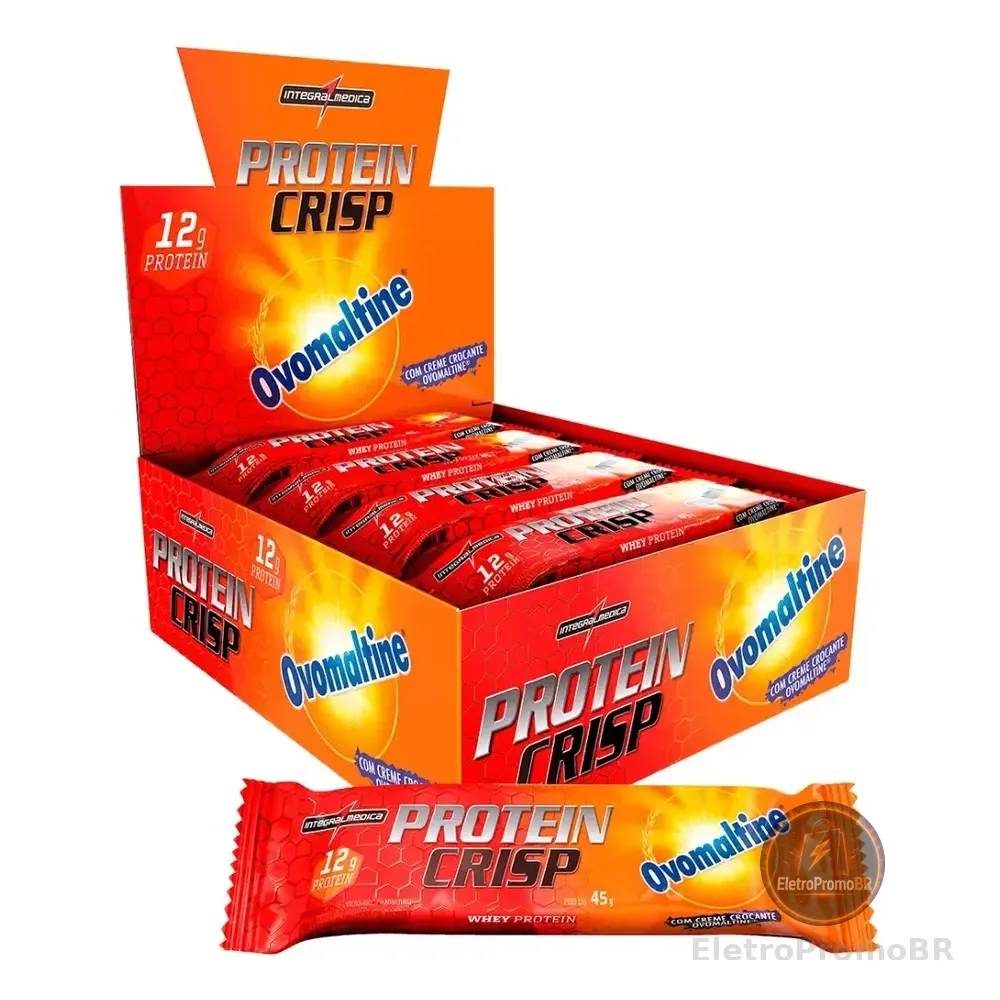 Barra De Proteína Crisp Bar Ovomaltine 12 Unidades Integralmédica