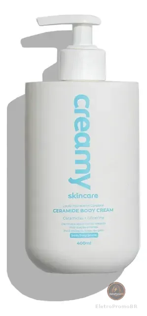 Creamy Skincare Ceramide 400ml | Aumento Da Hidratação, Maciez, Firmeza Da Pele, Rápida Absorção, Sem Fragrância E Hipoalergênico | Todos Os Tipos De Pele