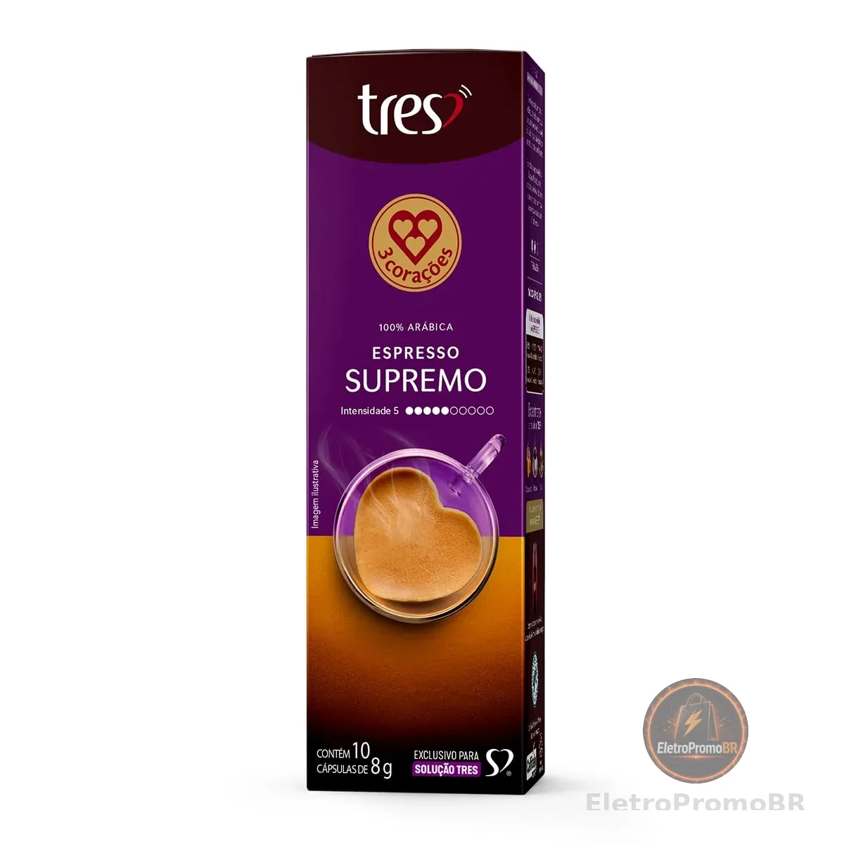 3 Corações Café Espresso Supremo TRES - 10 unidades, Cápsula