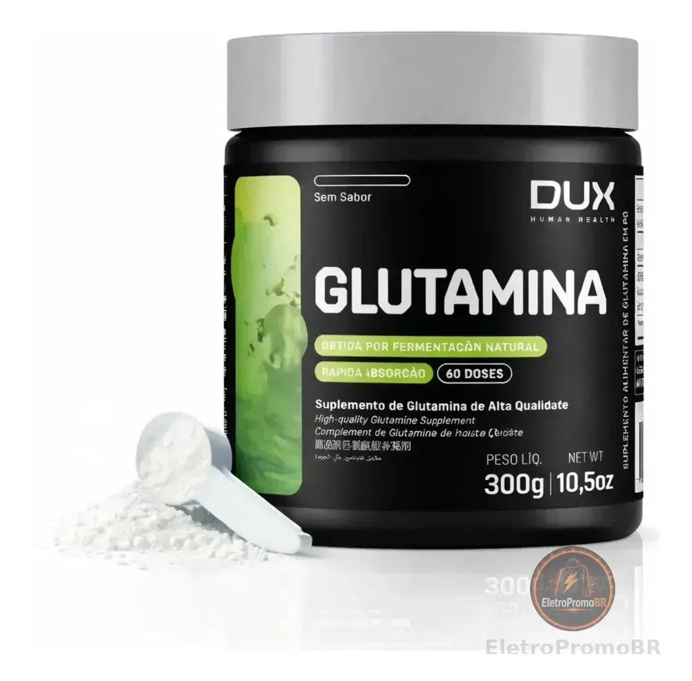 Glutamina - Pote 300g Dux Nutrition Sabor Natural