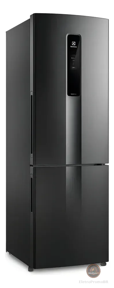 Geladeira Electrolux Frost Free Inverter 400L Efficient AutoSense e Rapid Freeze Inverse Black Inox Look (IB6B) Bivolt