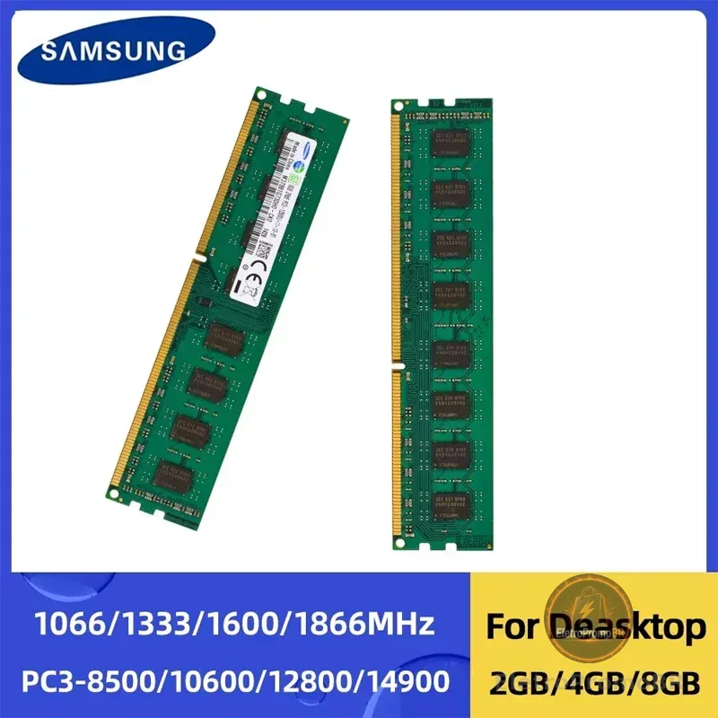 Samsung ddr3 ddr3l 8gb 4gb 2gb 1866mhz 1600mhz 1333mhz 1066mhz dimm ram PC3-14900 12800 1.35v 1.5v 240pin para computador desktop