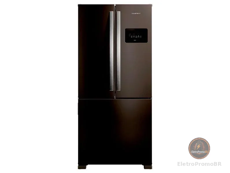 Geladeira Frost Free French Door 3 Portas Black Inox Brastemp - BRO85ME