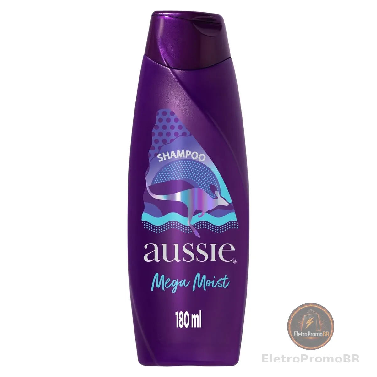 Aussie Shampoo Mega Moist com Óleo de Jojoba 180 ml
