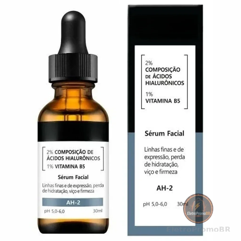 Sérum Facial Ácido Hialurônico 2% + B5 Hidratação Todos os Tipos de Pele