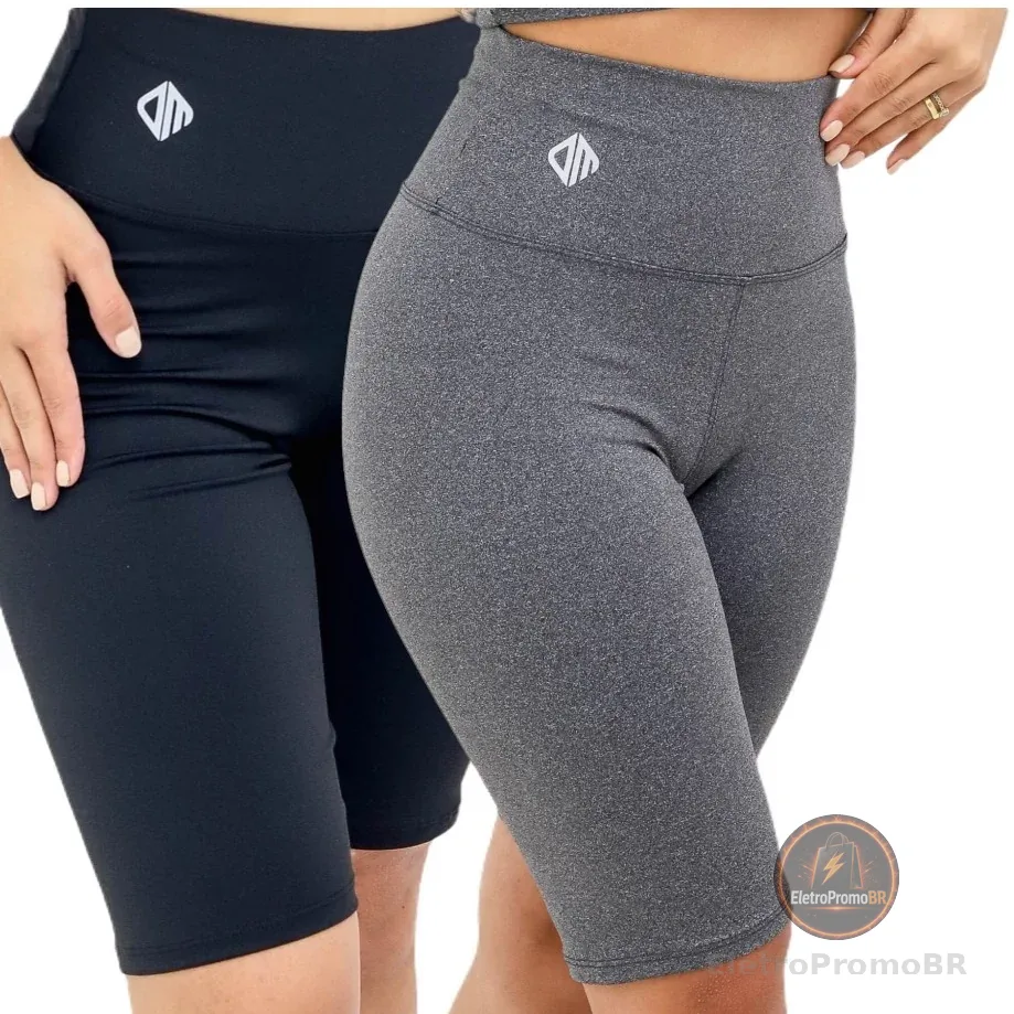 Bermuda Ciclista  Legging feminina , Cintura Alta em Suplex do P ao G3 PLUS SIZE com costura reforçada