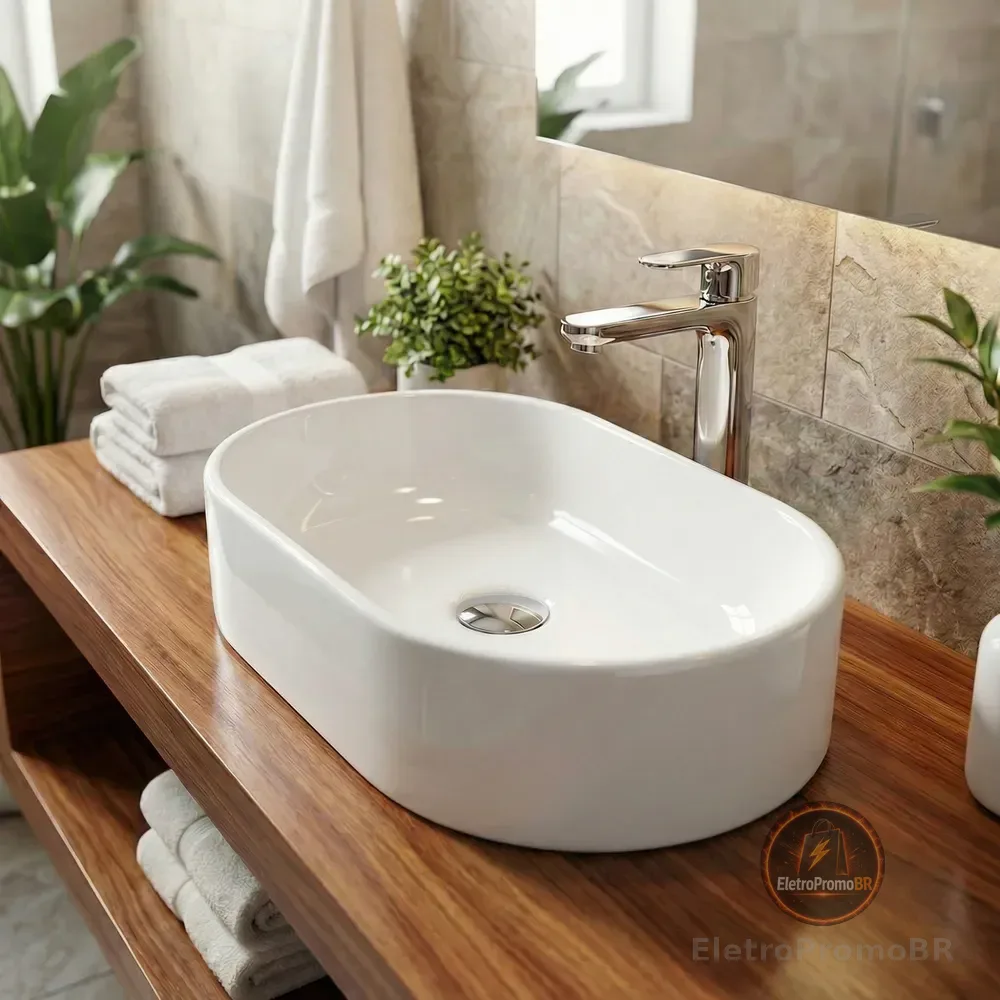 Cuba Pia De Sobrepor Para Banheiro Lavabo Lavatório Armário Gabinete Suspenso Oval Branca De Mármore Sintético 40x23 siena - SOS Acabamentos by Orcia