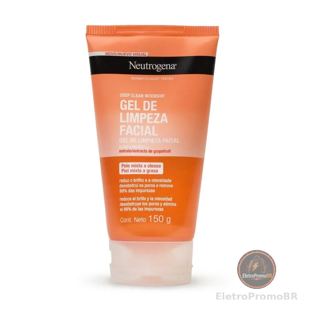 Gel de Limpeza Facial Neutrogena Deep Clean Intensive Grapefruit, 150g