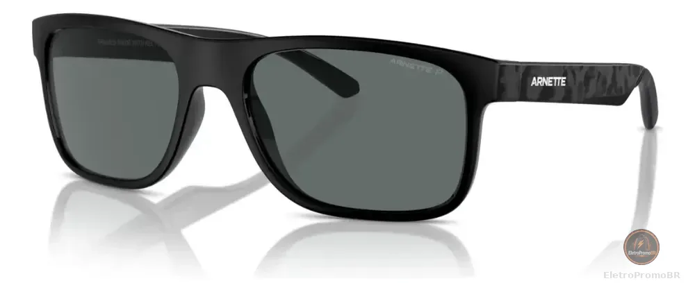Óculos De Sol masculino Khim AN4341 tamanho 56 preto Arnette