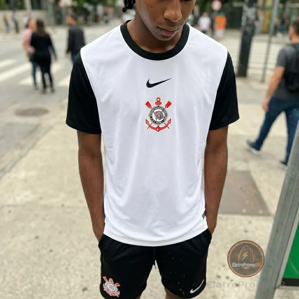 Camisa Nike Corinthians I 2025 26 Fa Masculina