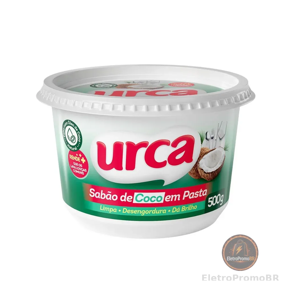 Sabão em Pasta Coco 3 em 1 Urca 500G