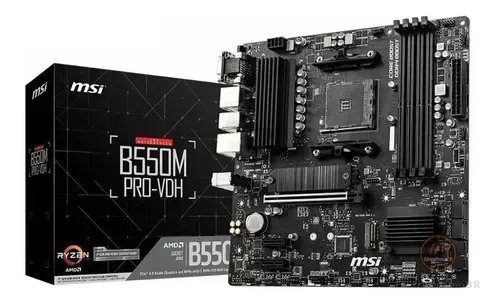 Placa-mãe MSI B550m Pro-VDH Am4 HDMI VGA Dport