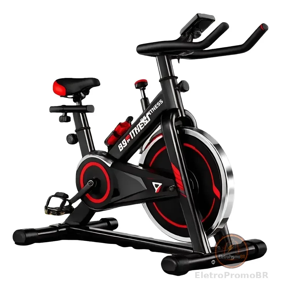 Bicicleta Spinning Bs Fitness Ergométrica 6kg Ajustável Preto 3