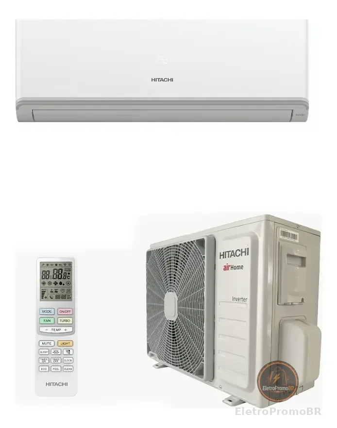Ar Condicionado Split Inverter Hitachi 18000 BTU Frio Wi-Fi R-32