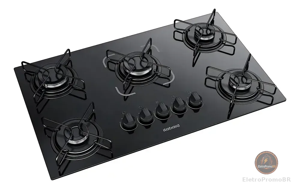 Cooktop Itatiaia Essencial 5 Bocas Preto