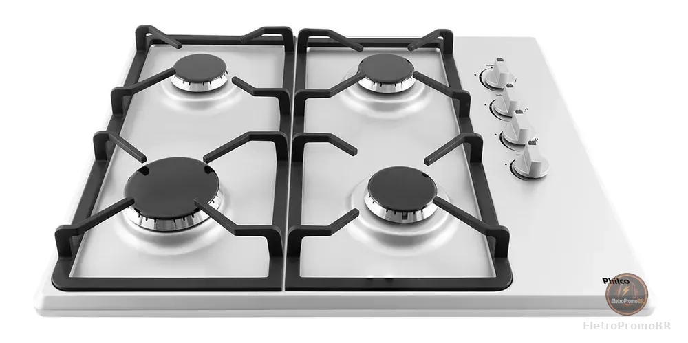 Cooktop Pct04i 4 Bocas A Gás Automático Inox Philco