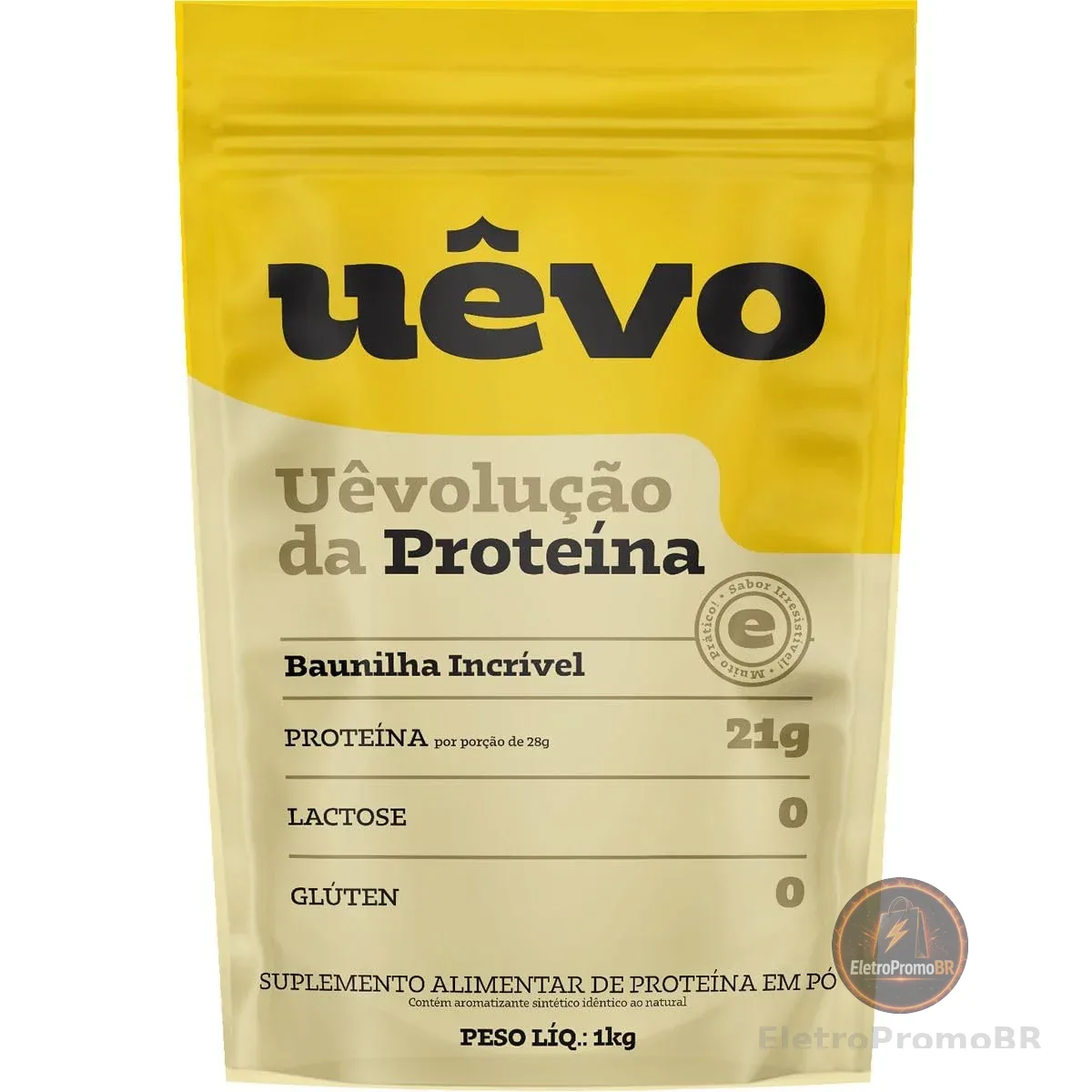 Proteína Uêvo - 1000g Refil Baunilha - Uêvo