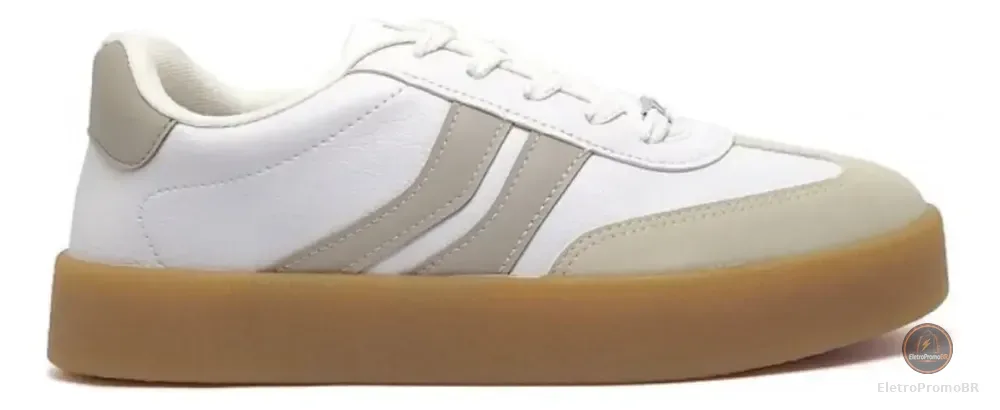 Tenis Vizzano 1444-100 Casual Original Confortavel Estiloso Branco 34 Br